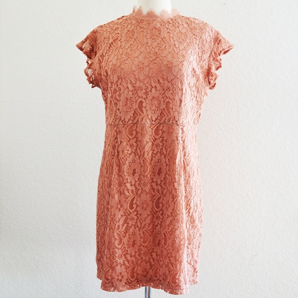 Who What Wear Dresses & Skirts - Who What Wear Copper Lace Dress Size M Who What Wear Dresses & Skirts - Who What Wear Copper Lace Dress Size M